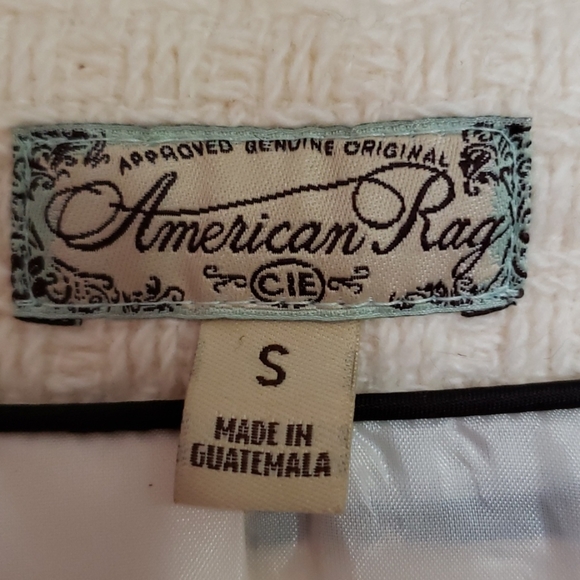 American Rag Cie Ivory Long Coat Size Small - Picture 4 of 12